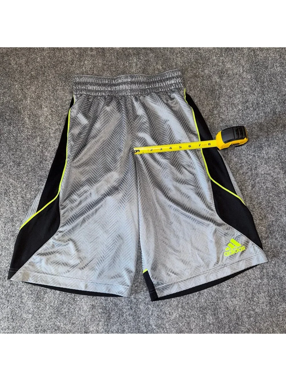Adidas Basketball Lime Green Baggy Hoop Shorts Mens SM Vtg y2k 90s Rare